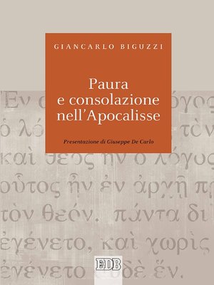 cover image of Paura e consolazione nell'Apocalisse